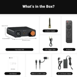Fosi Audio ZH3, DAC & hörlursförstärkare