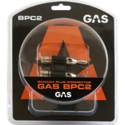 GAS banankontakt, upp till 4mm² högtalarkabel