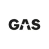 GAS-klistermärke 16x5.5cm, svart