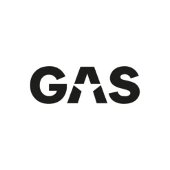 GAS-klistermärke 16x5.5cm, svart