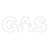 GAS-klistermärke 45x15.5cm, vit