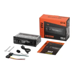 GAS MAD M100-BT, bilstereo med Bluetooth, AUX, USB och 2 par lågnivå