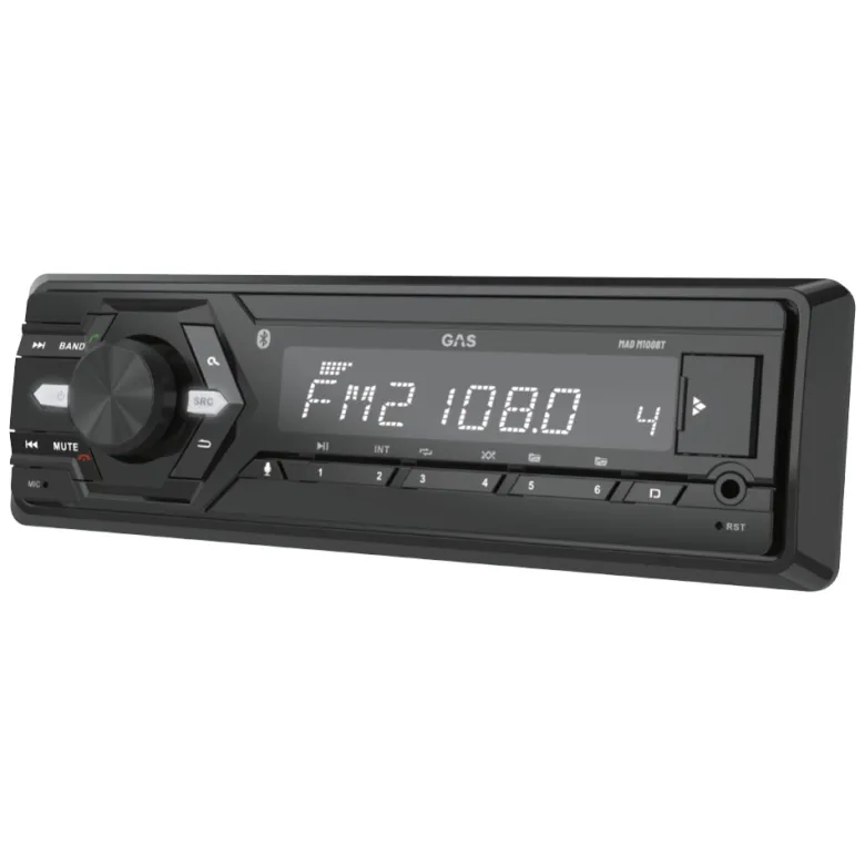 GAS MAD M100-BT med DLS fram- och bakhögtalare, bilstereopaket