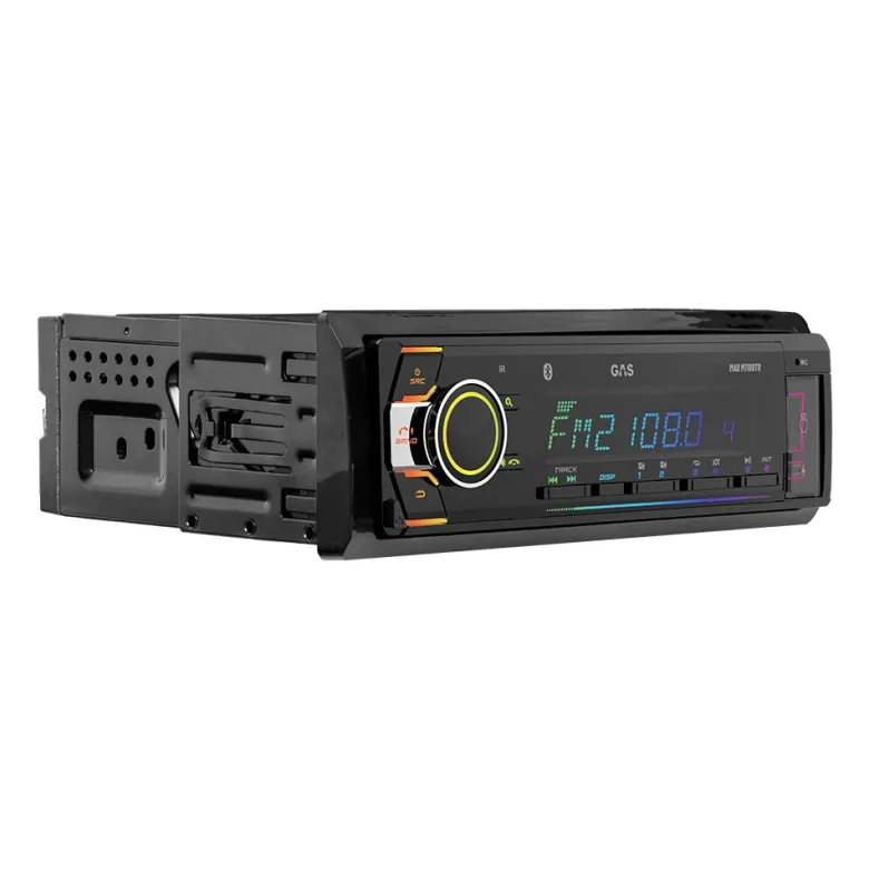 GAS MAD M110-BTR, bilstereo med Bluetooth 5.3, AUX, USB-C & 2 par lågnivå