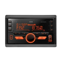 GAS MAD M210-BTR, 2-DIN bilstereo med Bluetooth och 2 par lågnivå