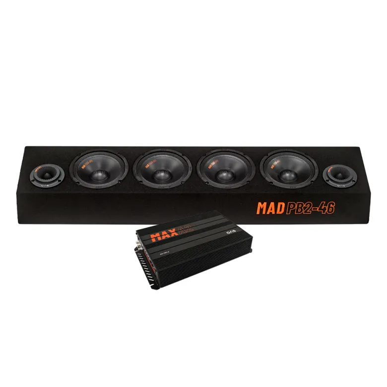 GAS MAD PB2-46 & MAX A2-100.2, kraftfullt 6.5" raggarpaket