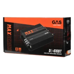 GAS MAX D2-610BT, 10-kanalig DSP med Bluetooth
