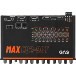 GAS MAX EQ2-9, 9-bands analog equalizer med Bluetooth