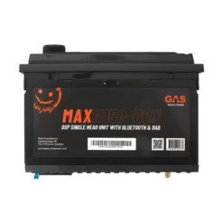 GAS MAX M150-BDX bilstereo med Bluetooth, DAB, 32-bit DSP och 3 par (4V) lågnivå