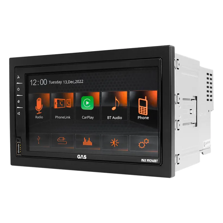 GAS MAX MV240-BT & GAS MAD X2-högtalare, bilstereopaket