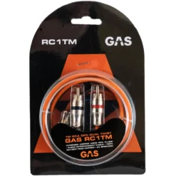 GAS RC1TM dubbelskärmad RCA-kabel, 1 meter