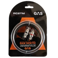 GAS RC2TM dubbelskärmad RCA-kabel, 2 meter