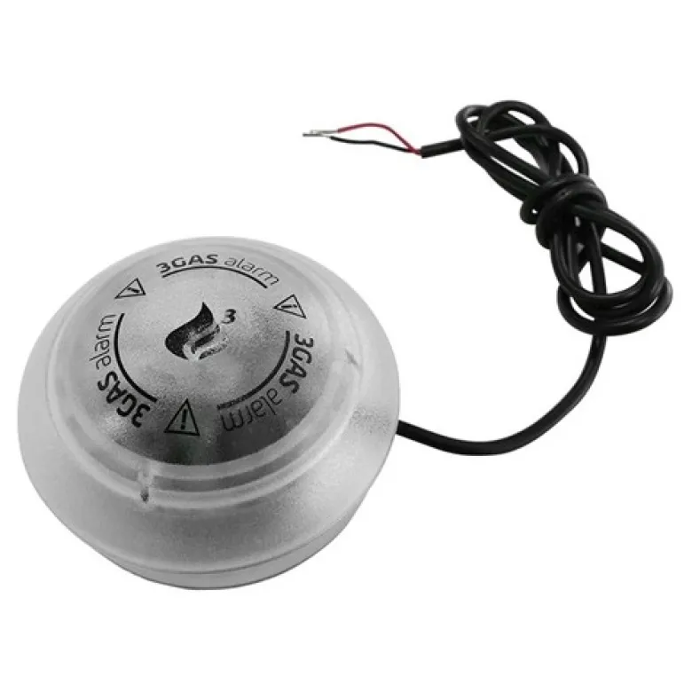 3GAS+ Round, gaslarm 12V/24V för husbil, husvagn och båt