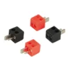 Högtalarkontakt DIN 2 x röd/svart 2,5mm²