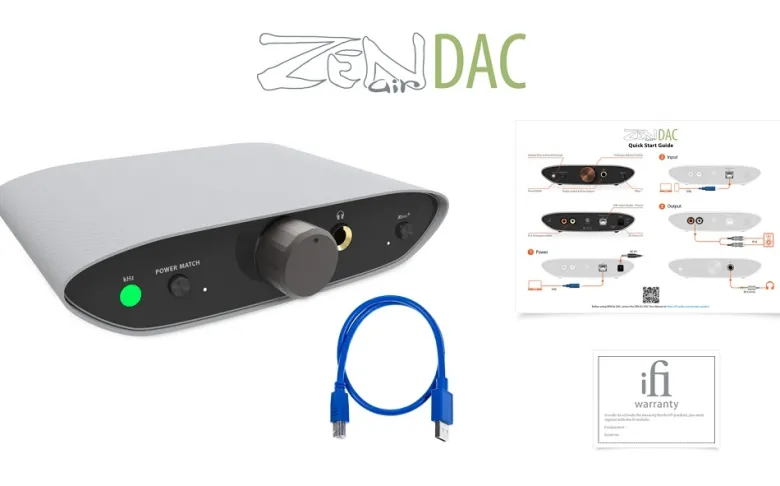 iFi Audio Zen Air DAC Black Edition, med MQA-stöd & hörlursuttag