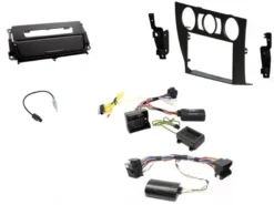 Installationskit BMW 3-Serie E90 06-14, Manuell A/C, Mattsvart