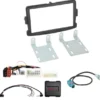 Installationskit 2-DIN Dacia/Fiat/Nissan/Opel/Renault, svart