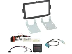 Installationskit 2-DIN Dacia/Fiat/Nissan/Opel/Renault, svart