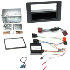 Installationskit 1/2-DIN till Saab 9-5 2006-2010 (med rattstyrning)