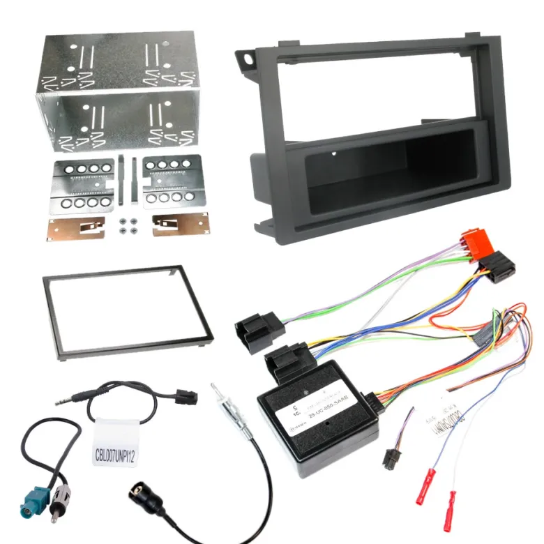 Installationskit 1/2-DIN till Saab 9-3 NG 2007-2015 (Premium 70-ljudpaket)