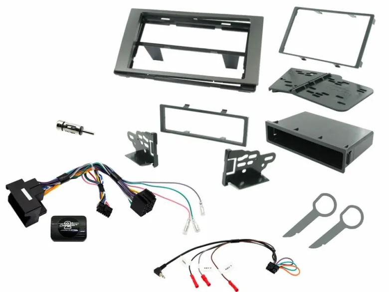 Installationskit Ford, Grå dubbel-din