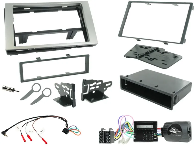 Installationskit Ford, Silver dubbel-din