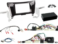 Installationskit Nissan Qashqai 2014> Svart
