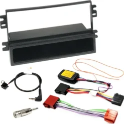 Installationskit Saab 9-3 OG m/ AS2, 1-DIN med prylfack (med rattstyrning)