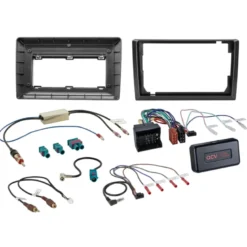 Installationskit 9/10" Seat/Skoda/VW, 40-pin 2008-2016 (med infodapter)