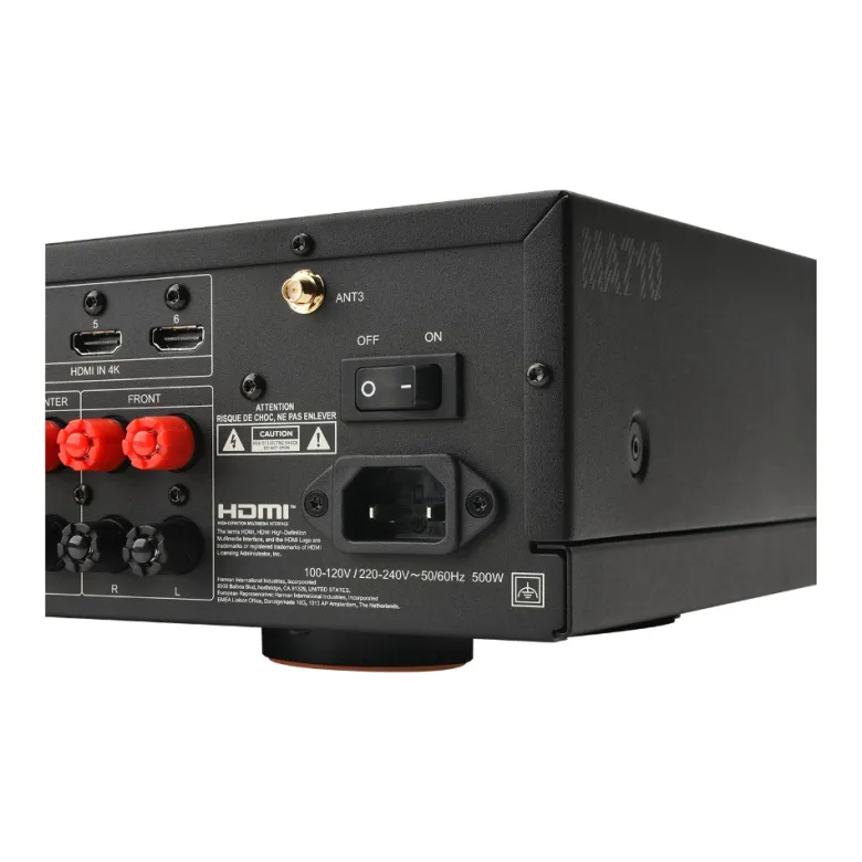 JBL MA710 7.2-kanals hemmabioförstärkare, svart