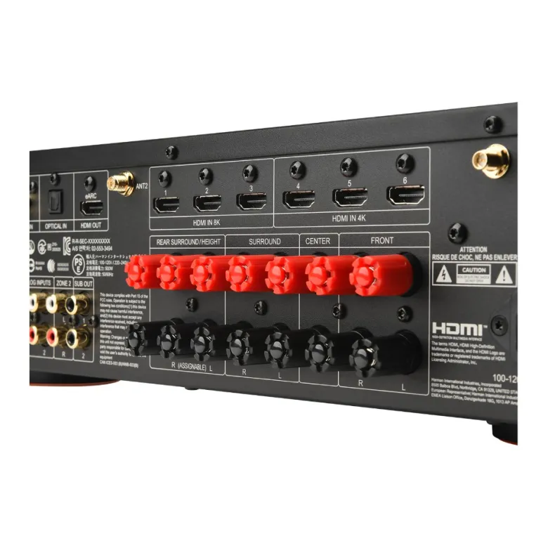 JBL MA710 7.2-kanals hemmabioförstärkare, svart