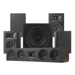JBL Stage 240B 5.1 högtalarpaket med 200P och center, svart