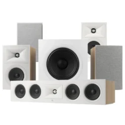 JBL Stage 240B 5.1 högtalarpaket med 200P och center, vitt