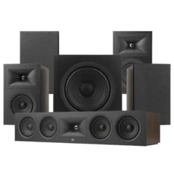 JBL Stage 250B 5.1 högtalarpaket med 200P och center, svart