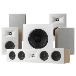 JBL Stage 250B 5.1 högtalarpaket med 200P och center, vitt
