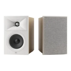 JBL Stage 240B i vitt med Dayton Audio DTA-PRO, 2.0 stereopaket