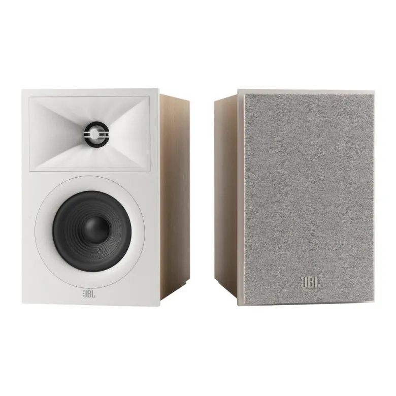 JBL Stage 240B i vitt med Dayton Audio DTA-PRO, 2.0 stereopaket