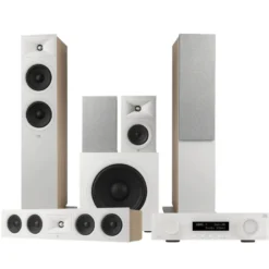 JBL Stage 260F 5.1 hemmabiopaket med MA710, vit