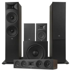 JBL Stage 280F 5.1 högtalarpaket med 220P och center, svart