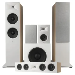 JBL Stage 280F 5.1 högtalarpaket med 220P och center, vitt
