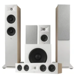 JBL Stage 260F 5.1 högtalarpaket med 220P och center, vitt
