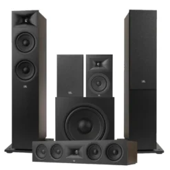 JBL Stage 260F 5.1 högtalarpaket med 220P och center, svart
