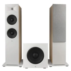 JBL Stage 280F med 220P, 2.1 högtalarpaket vitt