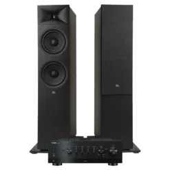 JBL Stage 280F 2.0 stereopaket med R-N800A, svart