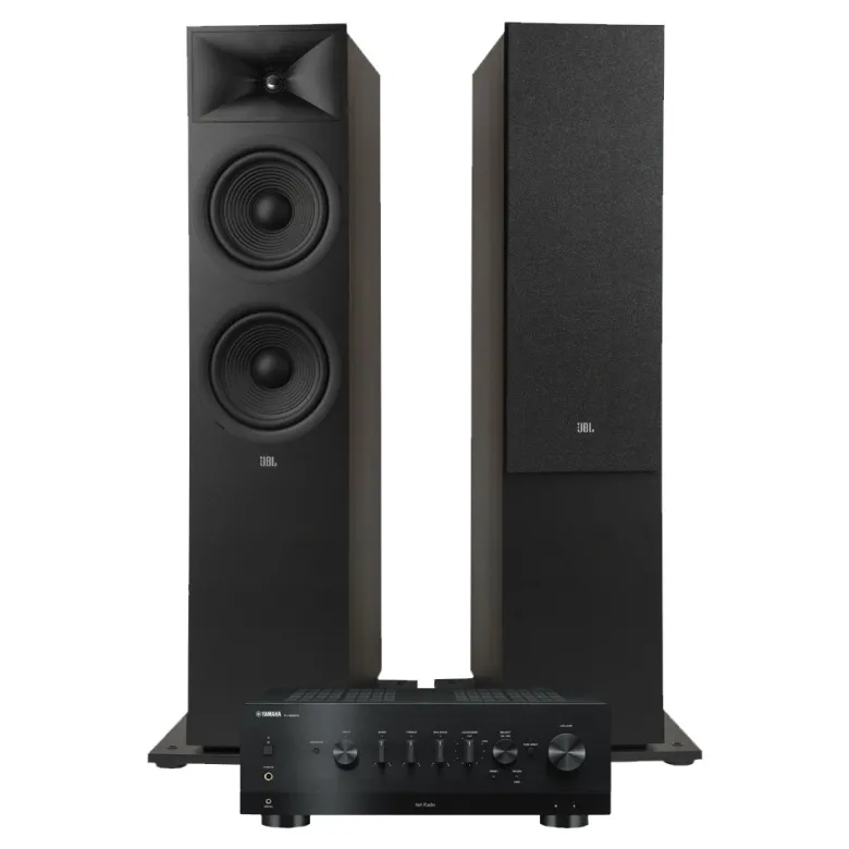 JBL Stage 280F 2.0 stereopaket med R-N800A, svart