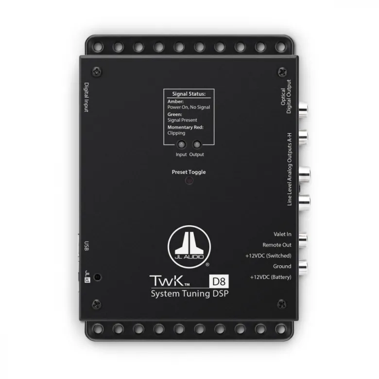 JL Audio TwK-88, 8-kanalig DSP (analog ingång)