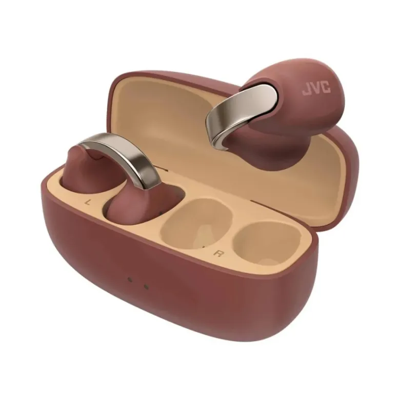 JVC HA-NP1T trådlösa hörlurar, maroon