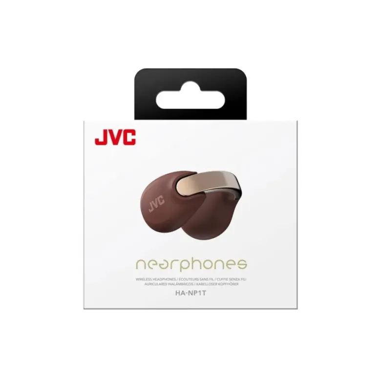 JVC HA-NP1T trådlösa hörlurar, maroon