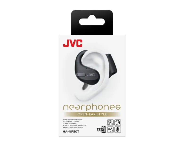 JVC HA-NP50T trådlösa hörlurar, svart