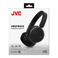 JVC HA-S36W trådlösa on-ear hörlurar, svart